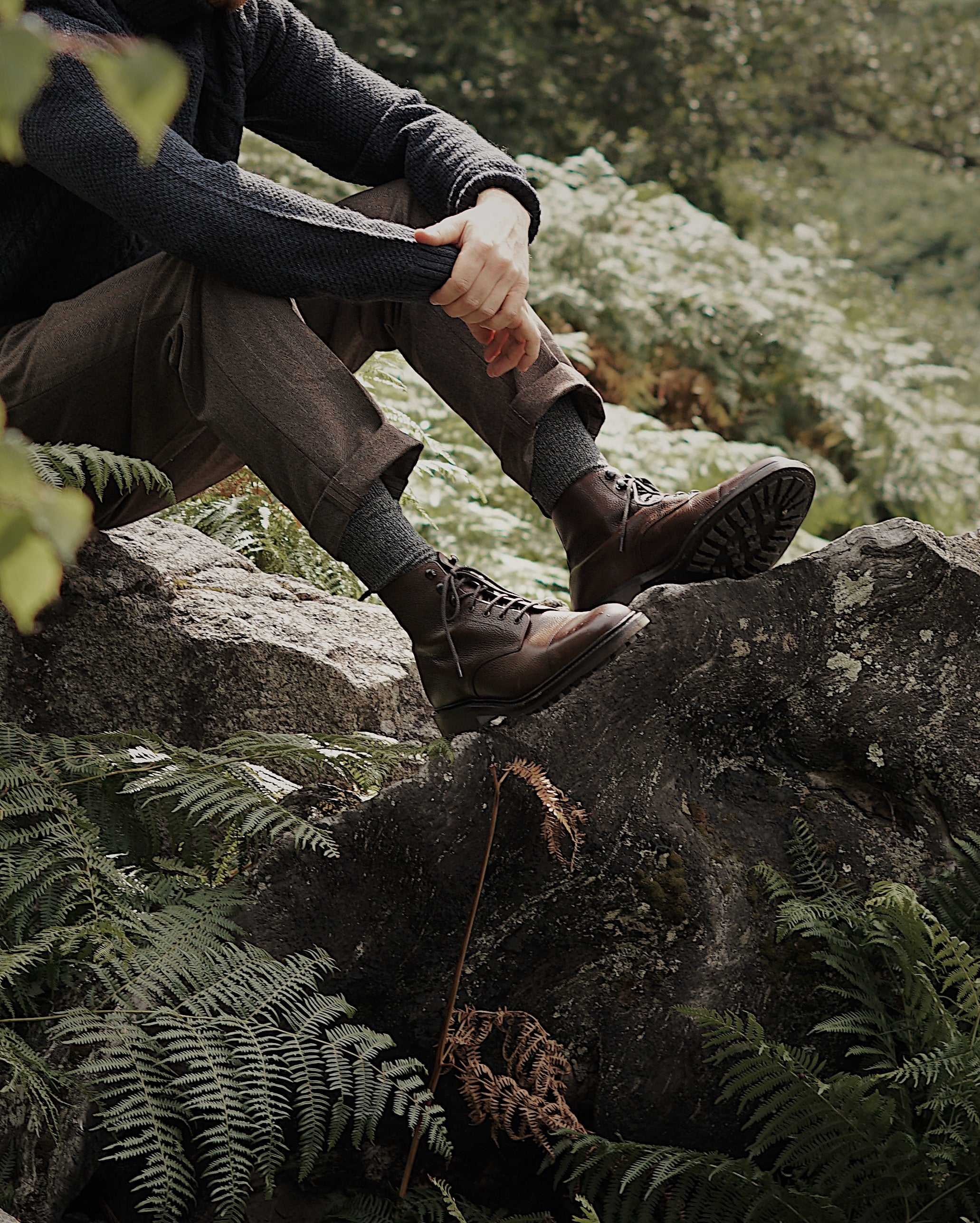 Sedbergh Dark Brown Grain Calf